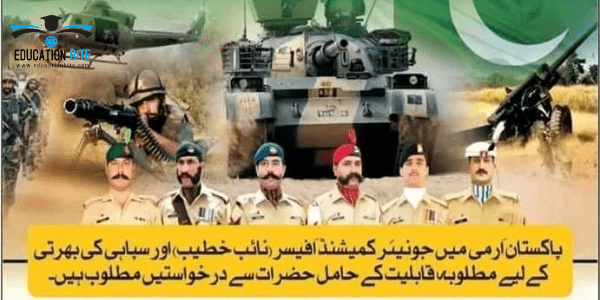 Join Pak Army JCO/Soldier 2021, educationbite.com