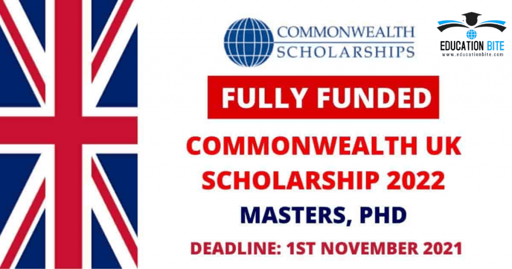 Commonwealth Fully Funded Scholarship s2022, educationbite.com