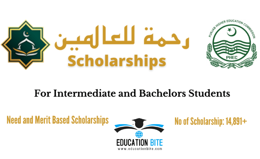 Rehmatul lil Alameen scholarship 2021 _ Inter & Undergraduation students, educationbite.com