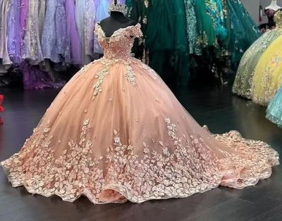 Mouccy Luxurious Off-Shoulder Quinceanera Ball Gown